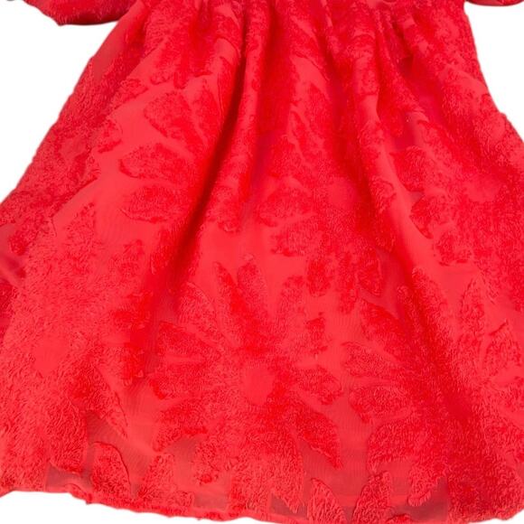 Future Collective x Gabriella Karefa-Johnson Orange Puff Sleeve Dress M Target - Picture 5 of 7